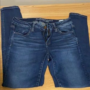 American Eagle Outfitters super low jeggings